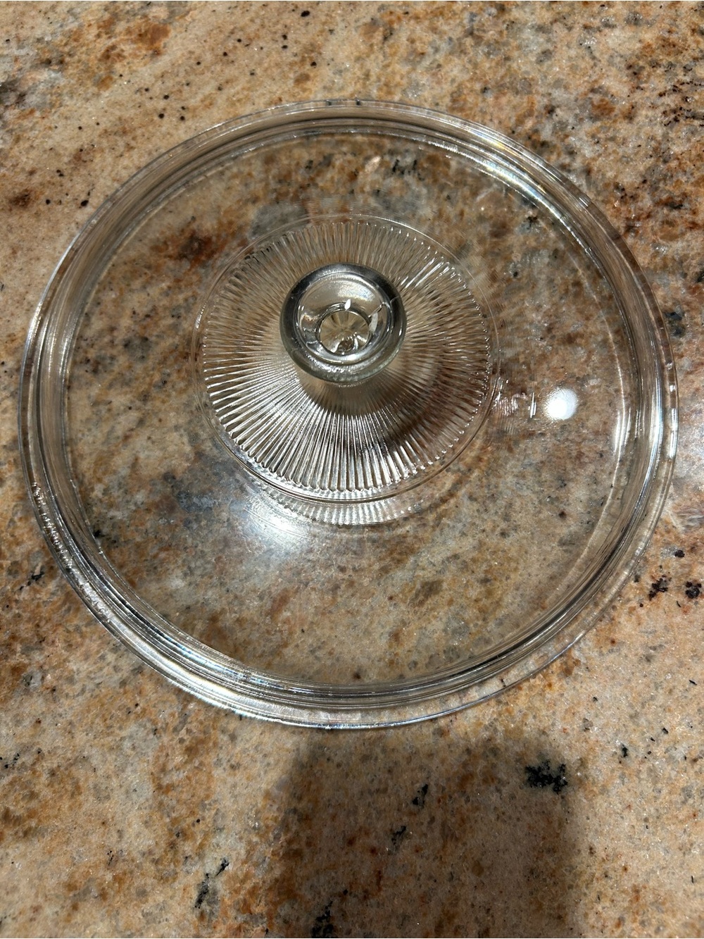 Pyrex #G-24-C Clear Glass Lid 8”inner dia. Fits Vtg #024 & Corning F-1-B 2Liter